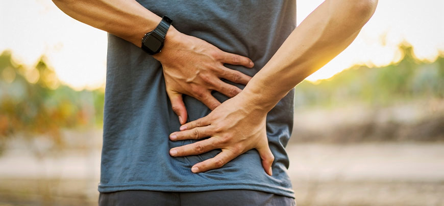 Patient with chronic back pain in need of spinal decompression therapy at Leucadia Chiropractic & Disc Injury Clinic in Encinitas